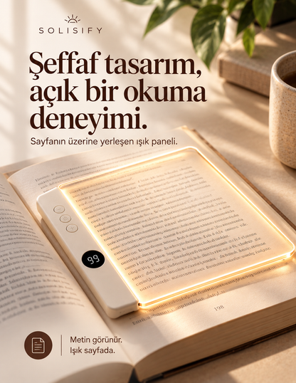 Solisify Pratik Gece Kitap Okuma Yardımcısı