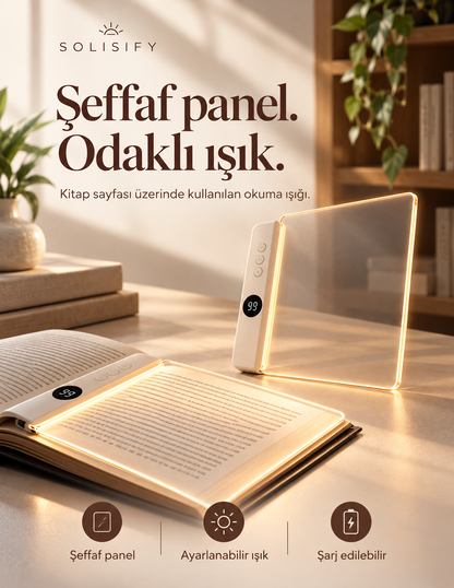 Solisify Pratik Gece Kitap Okuma Yardımcısı